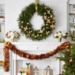 3 Diy Gold Leaf Holiday Decorations Inside Christmas Leaves Decor