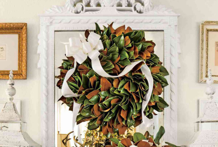 Decorating For Christmas With Magnolia Leaves