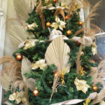 Bohemian Christmas Tree Decor Throughout Gold Leaves For Christmas Tree