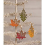 Fall Harvest Leaf Ornaments Set/4Bethany Lowe Designs – Traditions With Christmas Ornaments Leaves