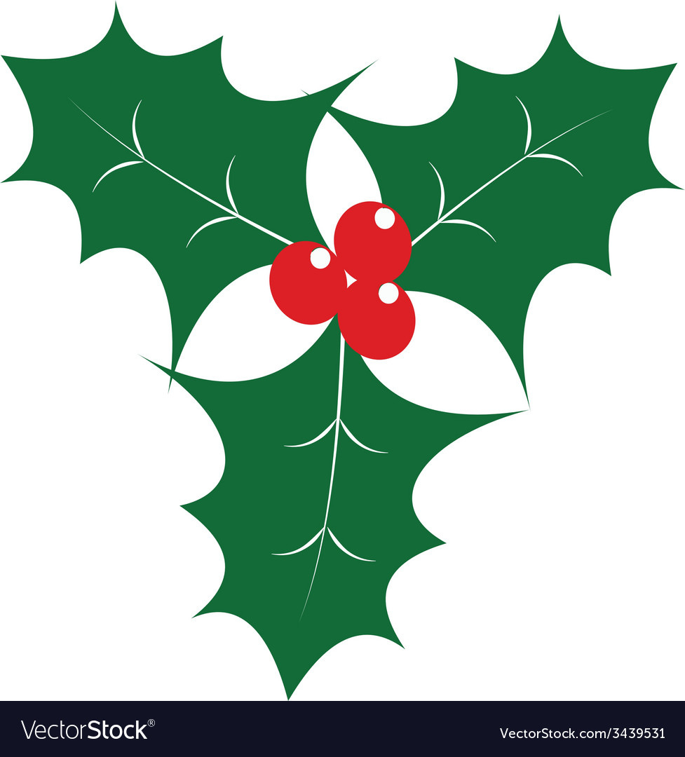 Green Christmas Leaves For Decorated Royalty Free Vector inside Green Christmas Leaves