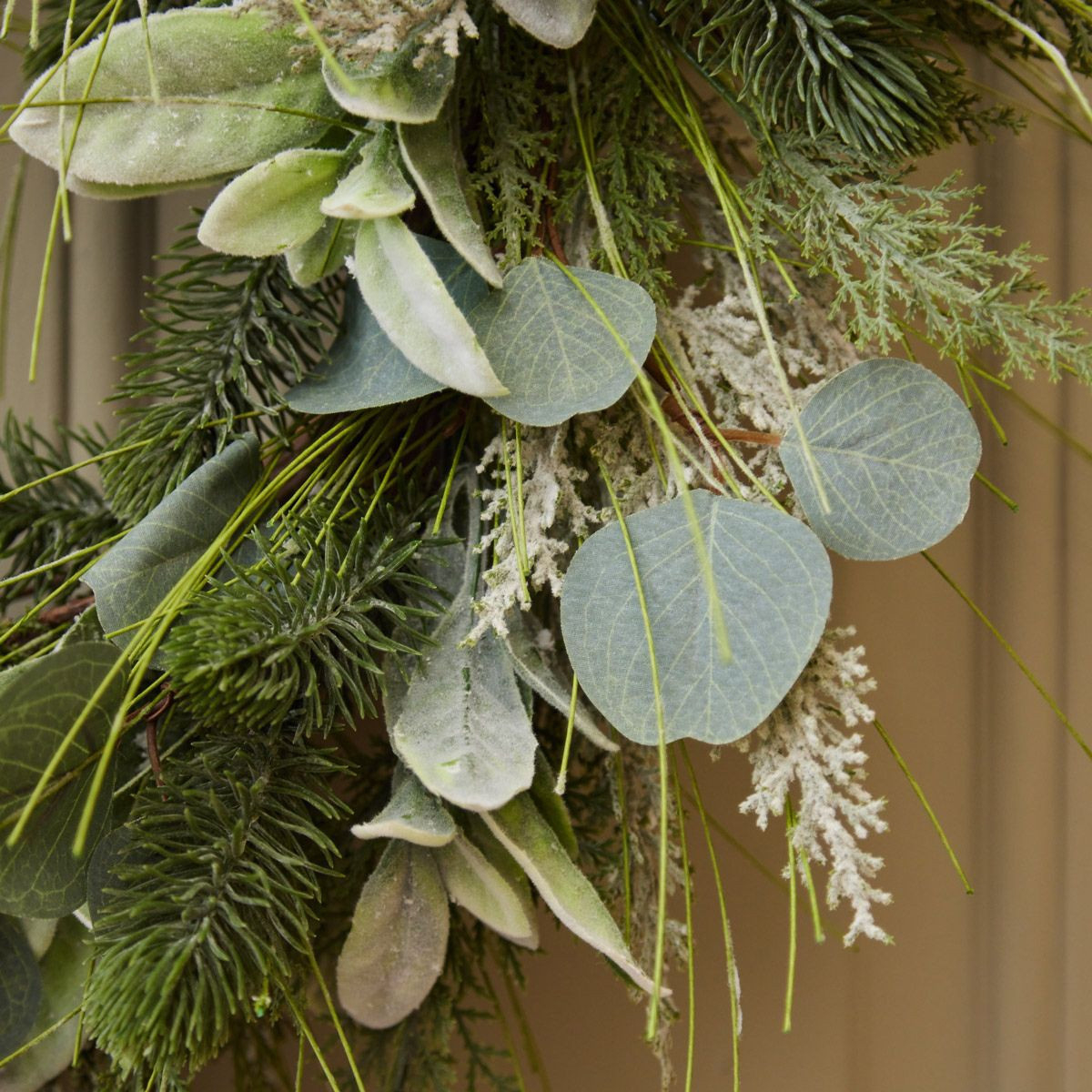 Natural Foliage Wreath | Meadows &amp;amp; Byrne inside Christmas Wreath Leaves