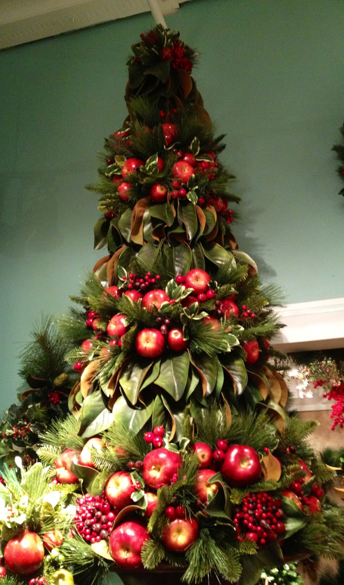 Pin Page regarding Christmas Tree With Magnolia Leaves