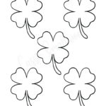 12 Cute Four Leaf Clover Printable Templates (Free!)   Cassie In Printable 4 Leaf Clover Template