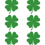 12 Cute Four Leaf Clover Printable Templates (Free!)   Cassie Throughout Free Printable Four Leaf Clover Template