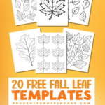 20 Free Printable Fall Leaf Templates For Kids   Prudent Penny Pincher Regarding Free Printable Fall Leaf Template