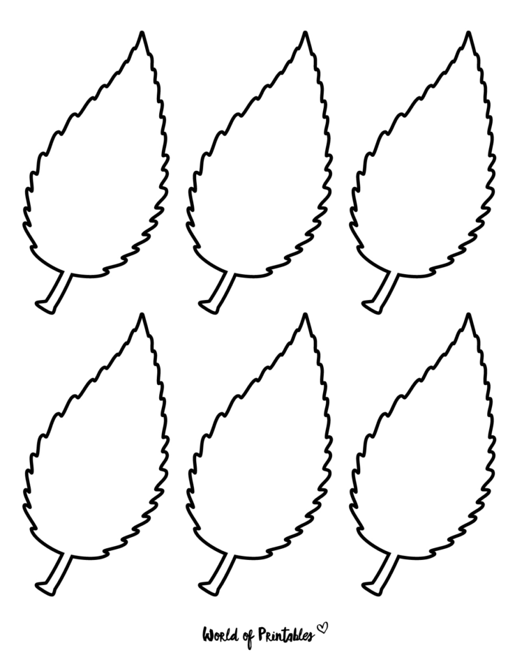 Free Leaf Template Printable