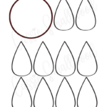 9 Free Printable Sunflower Templates   Cassie Smallwood Regarding Printable Sunflower Leaf Template