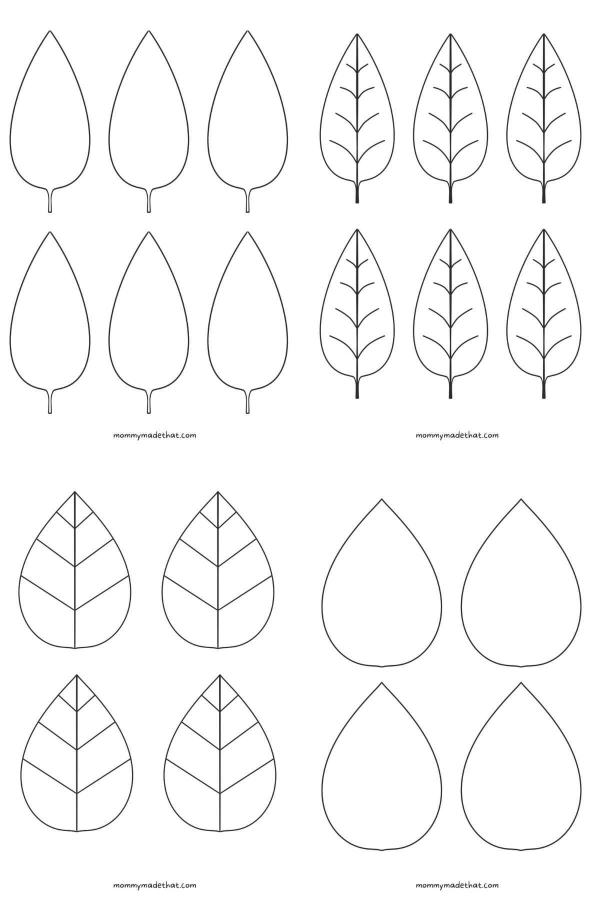 9 Leaves Ideas | Leaf Template, Printable Leaves, Leaf Template intended for Small Leaf Template Printable