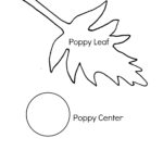 Coffee Filter Poppy Art Inside Poppy Leaf Template Printable