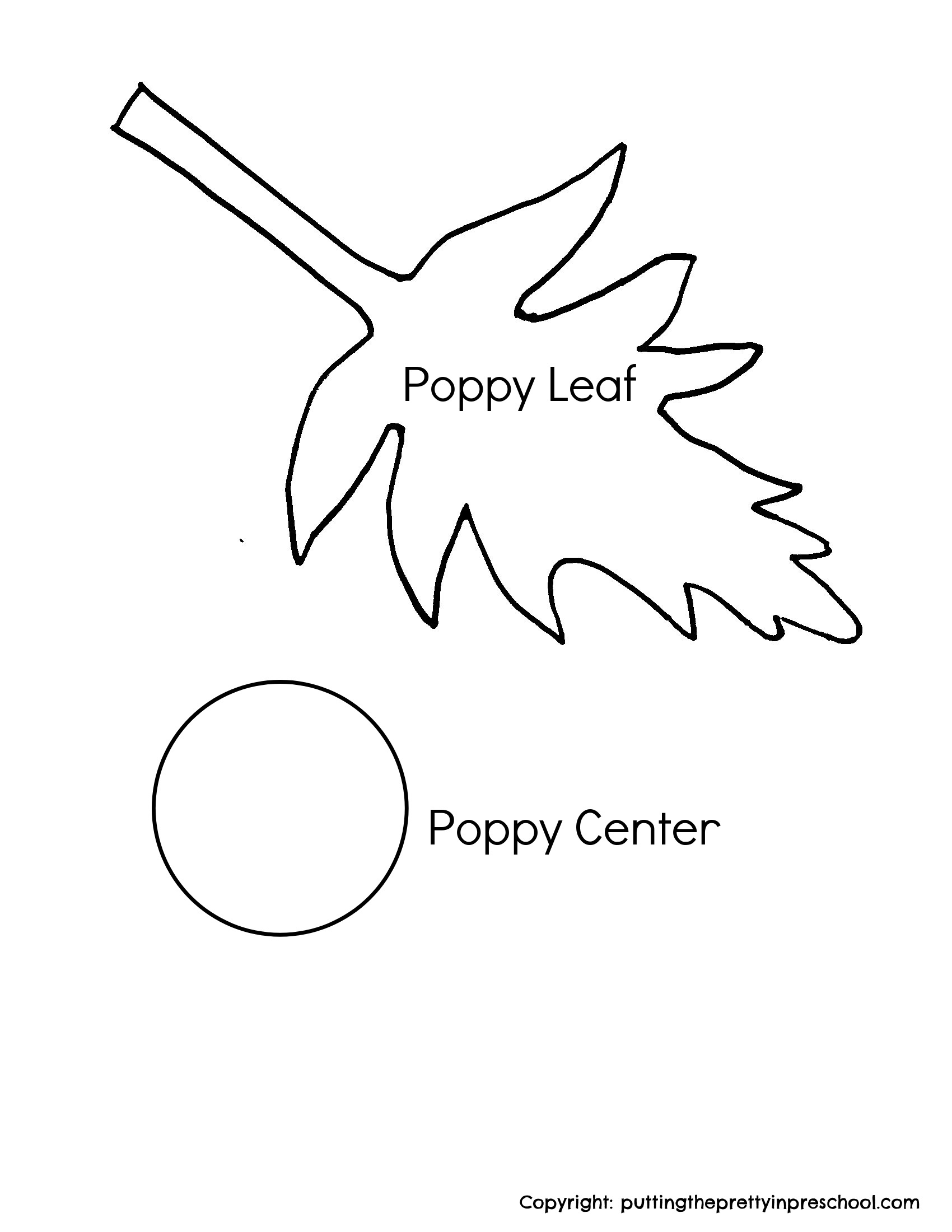 Coffee Filter Poppy Art inside Poppy Leaf Template Printable