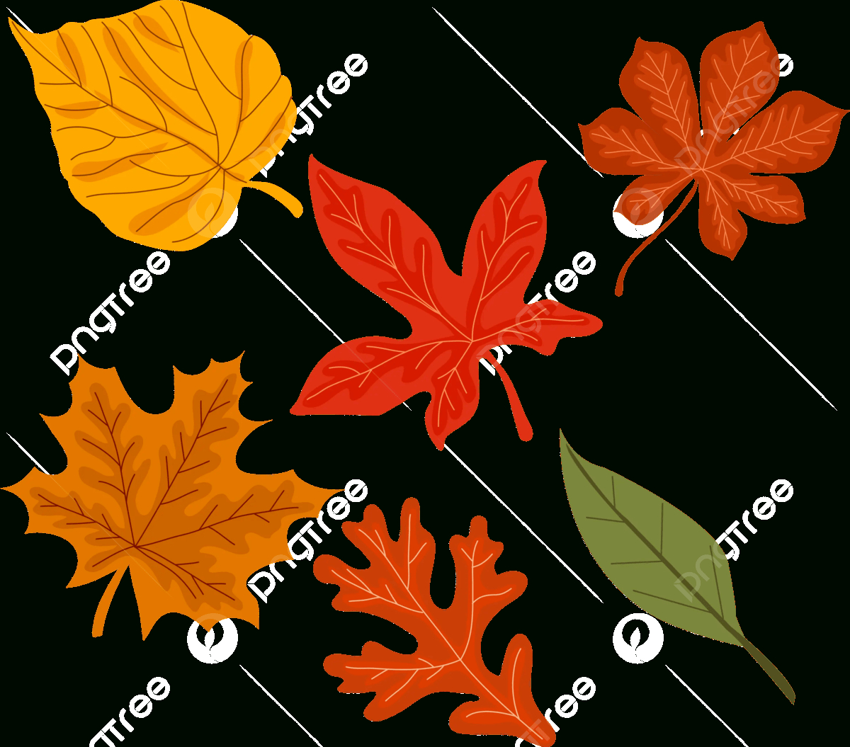 Cute Autumn Leaves Vector, Autumn Clipart, Leaves Clipart, Autumn within Fall Leaves Clip Art Free Printable