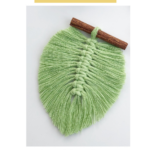Diy Macrame Feather Pdf Pattern, Leaf Macrame Tutorial For B With Leaf Printable Macrame Feather Template