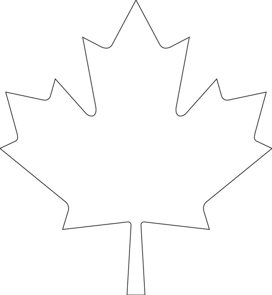 Downloadable Maple Leaf Template For Your Canada Day Crafts inside Printable Maple Leaf Template