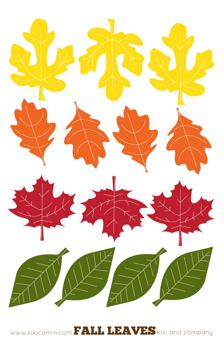 Fall Leaf Garland - Kiki &amp;amp; Company inside Printable Fall Leaves To Cut Out