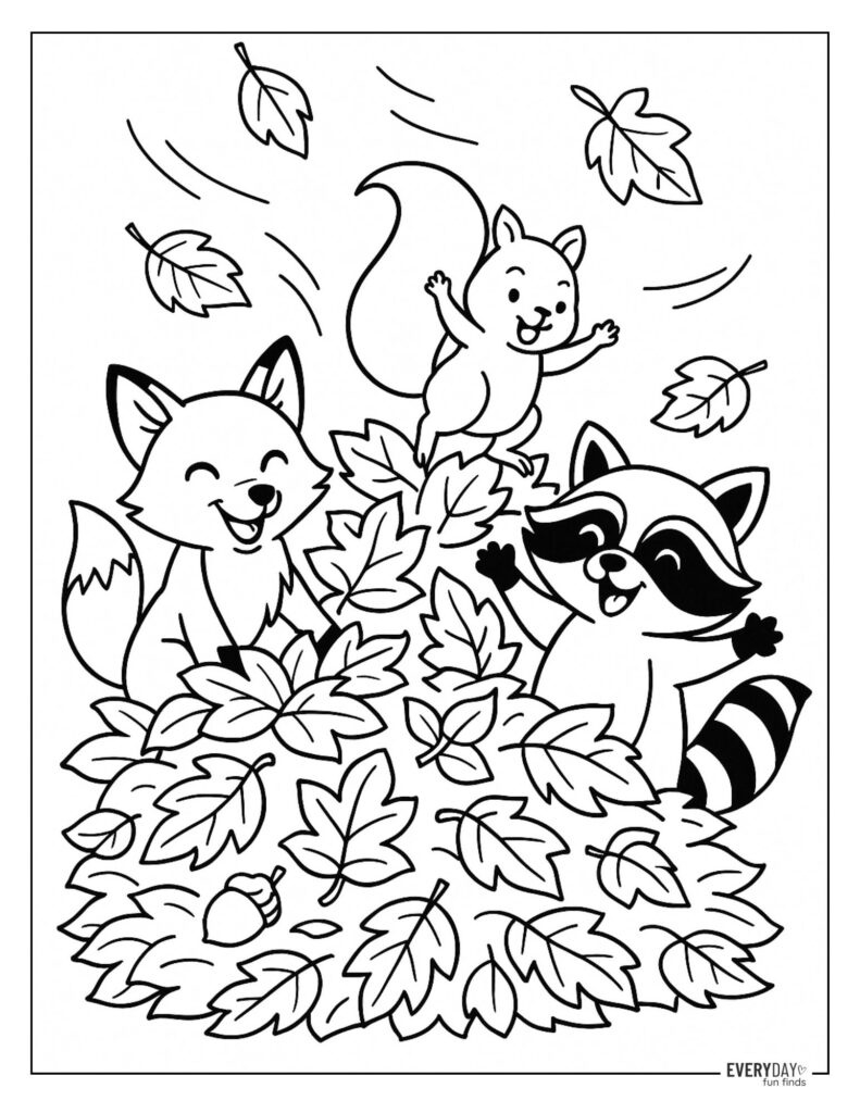 Fall Leaves Coloring Pages - Free Printables with regard to Free Printable Fall Leaves Coloring Pages