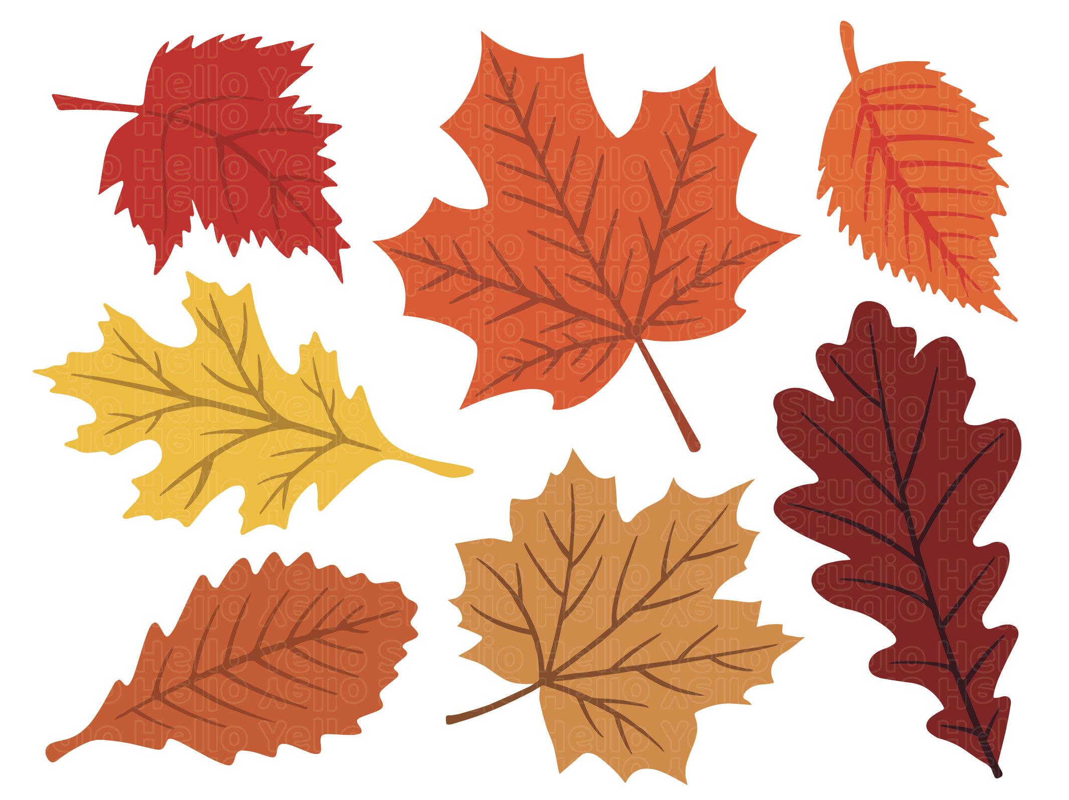 Fall Leaves Svg, Fall Svg, Fall Leaf Svg Bundle, Fall Png, Dxf inside Printable Fall Leaves Clip Art