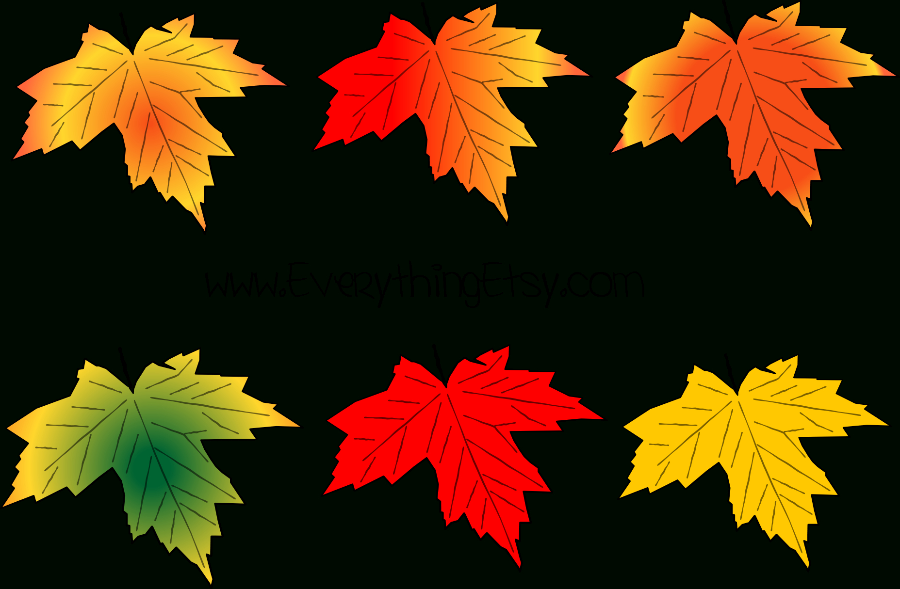Fall Leaves Vector Graphic - Large Fall Leaves Printable pertaining to Large Fall Leaves Printable