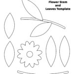 Flower Stem Template | Tpt   Worksheets Library For Printable Flower Stem And Leaf Template