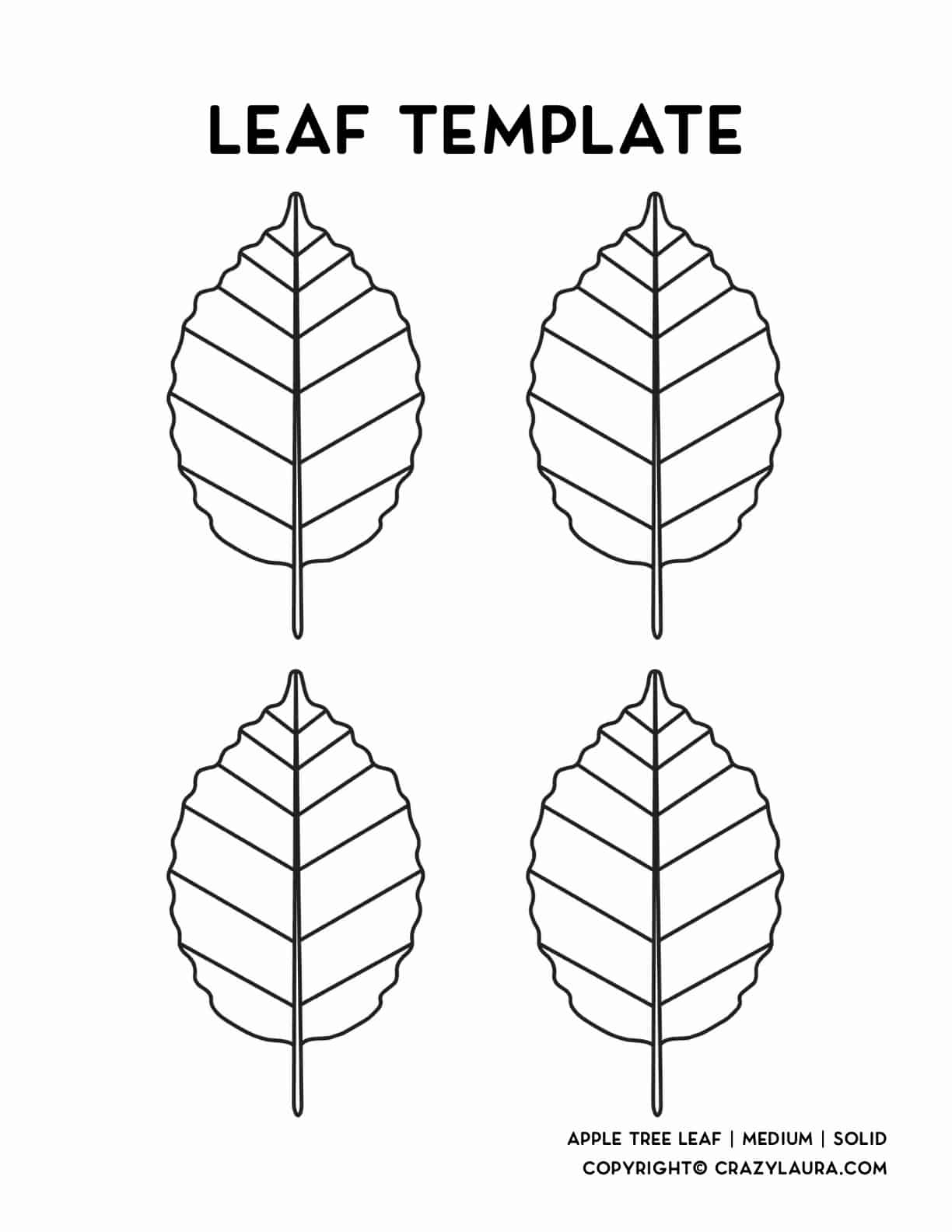 Free Leaf Template &amp;amp; Printable Stencils For with Apple Leaf Template Printable