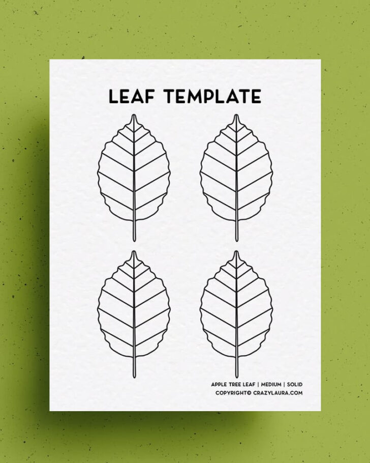 Apple Leaf Template Printable