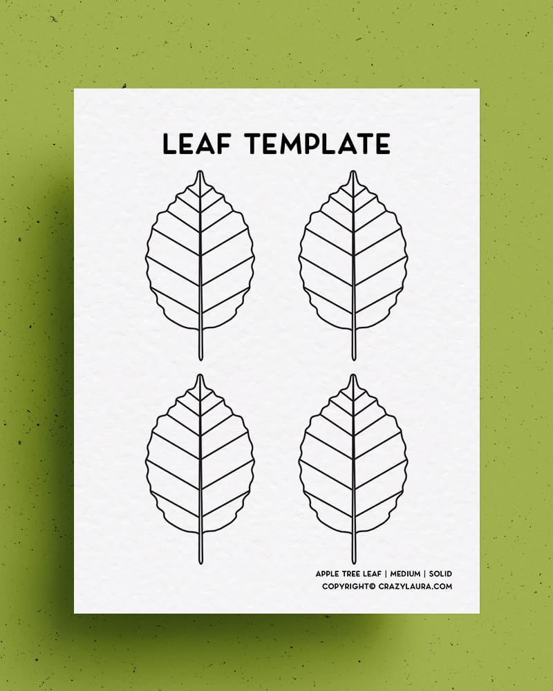 Free Leaf Template &amp;amp; Printable Stencils For with regard to Apple Leaf Template Printable