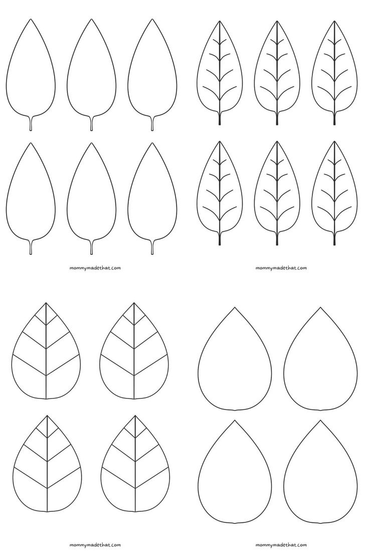 Free Leaf Templates &amp;amp; Outlines: Tons Of Printables!! within Printable Simple Leaf Template