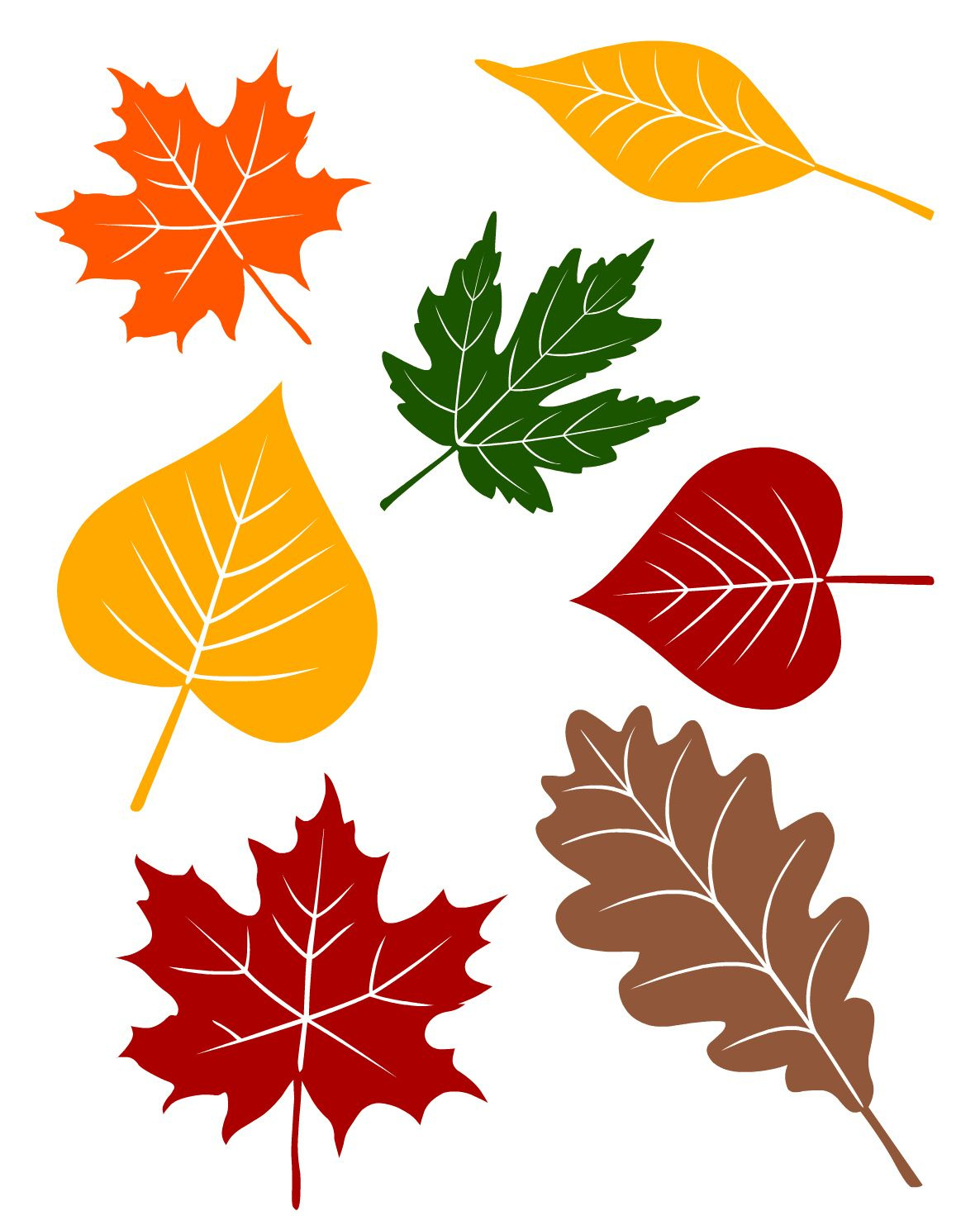 Free Printable Fall Leaves with Free Printable Pictures Of Fall Leaves