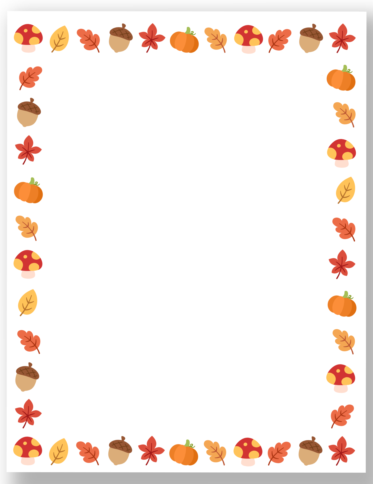 Free Printable Fall Page Borders — Gathering Beauty inside Free Printable Fall Leaves Borders