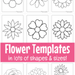 Free Printable Flower Templates For Crafts Within Free Printable Flower Leaf Template