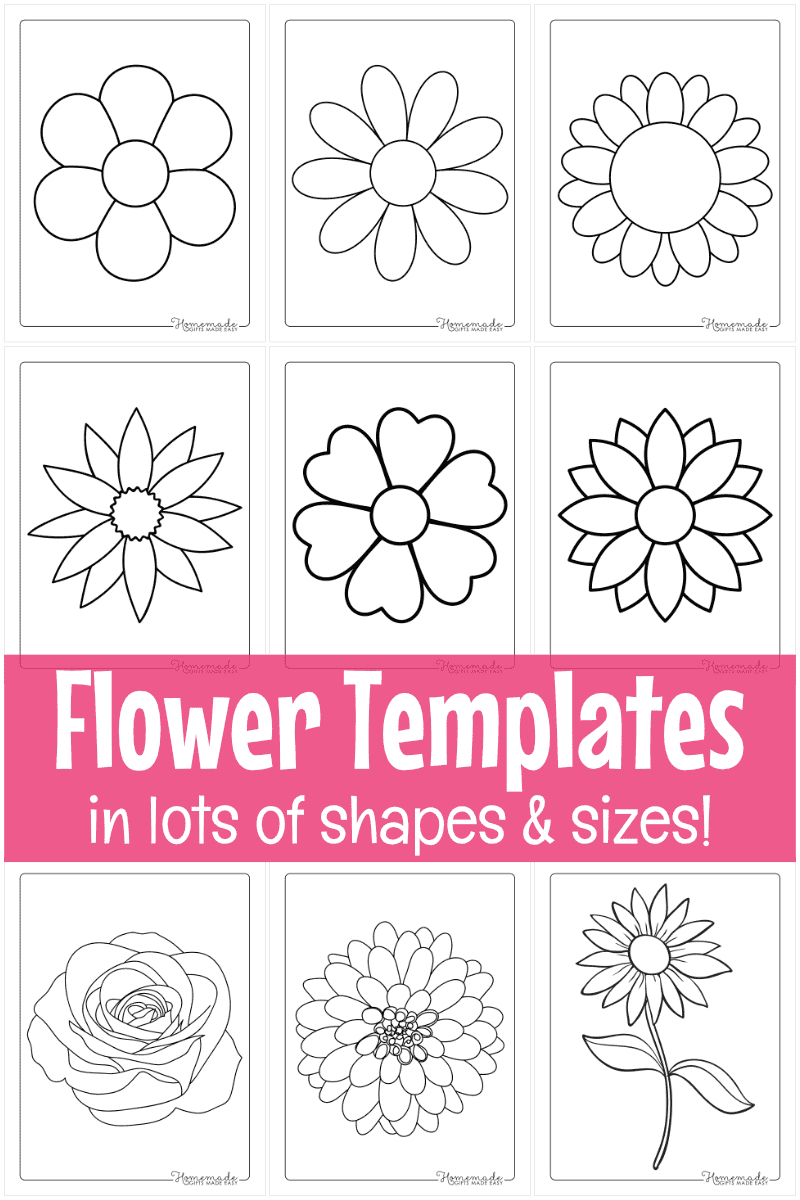 Free Printable Flower Templates For Crafts within Free Printable Flower Leaf Template