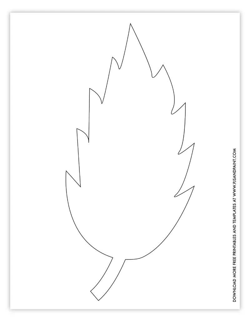 Free Printable Leaf Template - 3 Versions, 2 Sizes Each - Pjs And inside Large Printable Leaf Template