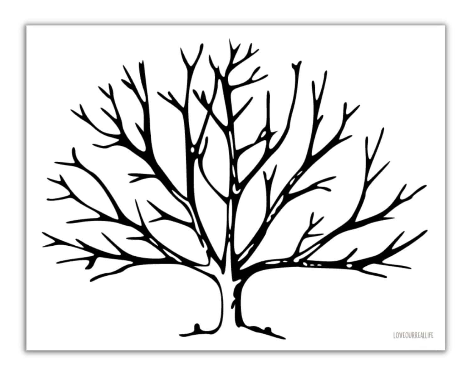 Free Printable Trees Without Leaves Template - 19 Pages ⋆ Love in Printable Fall Tree Without Leaves