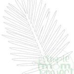 Free Printable Tropical Leaf Stencil Template   Simple Mom Project In Free Printable Palm Tree Leaf Template