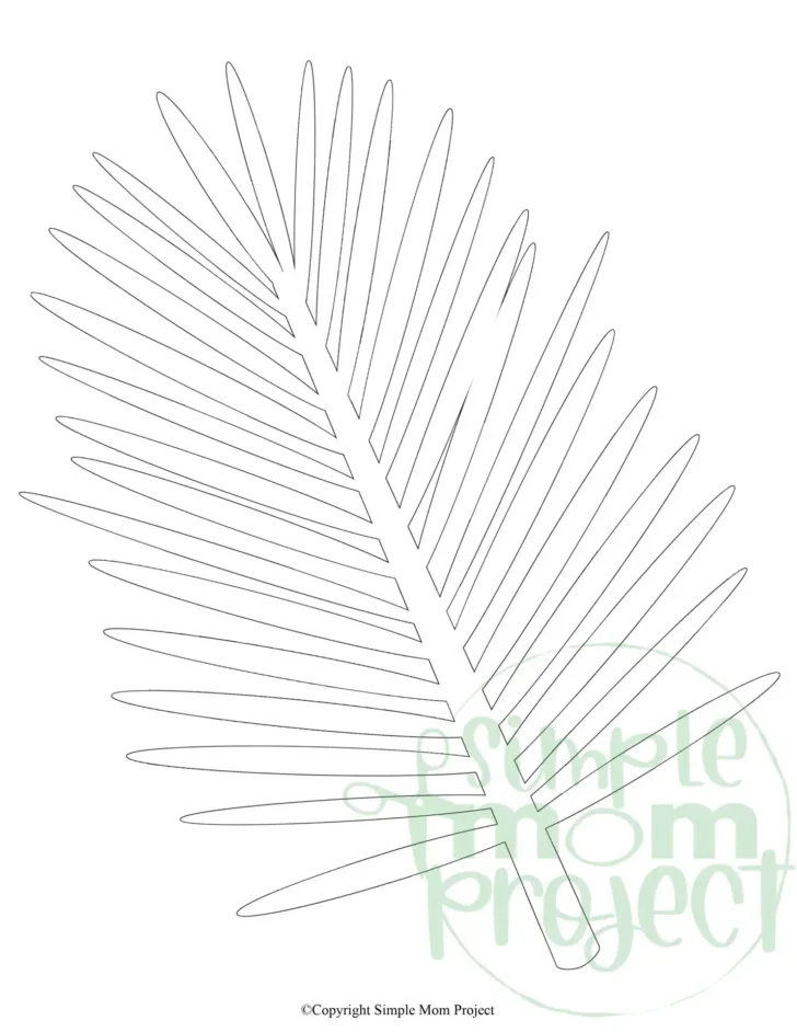 Palm Leaf Template Printable Palm Leaf Template Printable