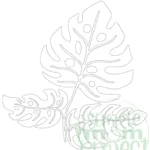 Free Printable Tropical Leaf Stencil Template   Simple Mom Project Pertaining To Jungle Leaf Template Printable