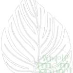 Free Printable Tropical Leaf Stencil Template   Simple Mom Project Within Free Printable Palm Leaf Template