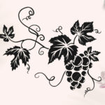 Grape Vine Svg File, Grape Leaves Svg, Grape Wall Decor Regarding Grape Leaf Template Printable Free