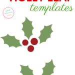 Holly Leaf Templates   Free Printable Patterns To Cut Out   What For Holly Leaf Template Printable