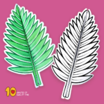 Hosanna Palm Leaf Craft For Palm Sunday – 10 Minutes Of Quality Time Intended For Palm Leaf Printable Template