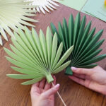 How To Make Paper Palm Leaves Diy (+ Free Template)   Fancybloom For Cut Out Palm Leaf Template Printable