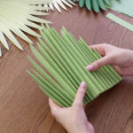 How To Make Paper Palm Leaves Diy (+ Free Template)   Fancybloom Regarding Free Printable Palm Tree Leaf Template