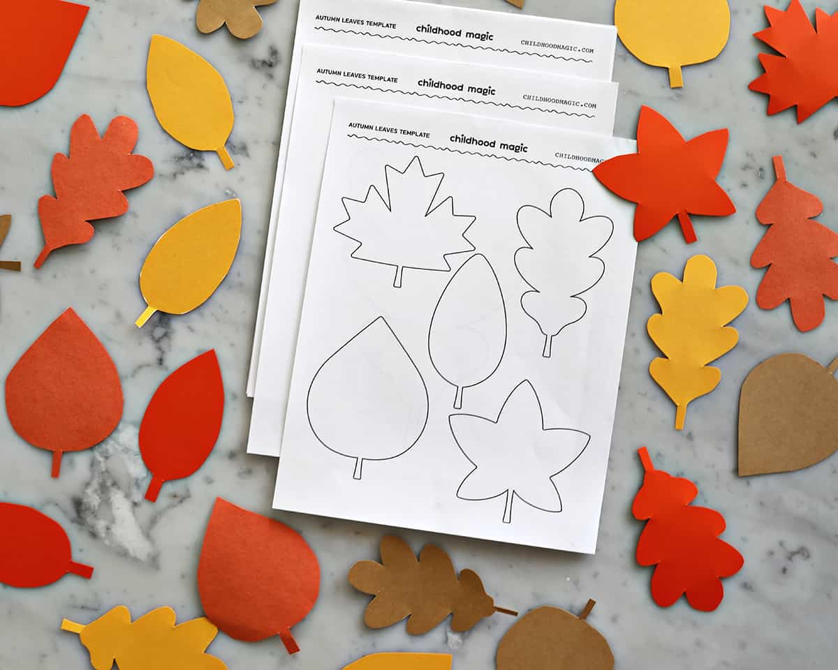 Leaf Outline - Childhood Magic pertaining to Autumn Leaf Template Free Printables