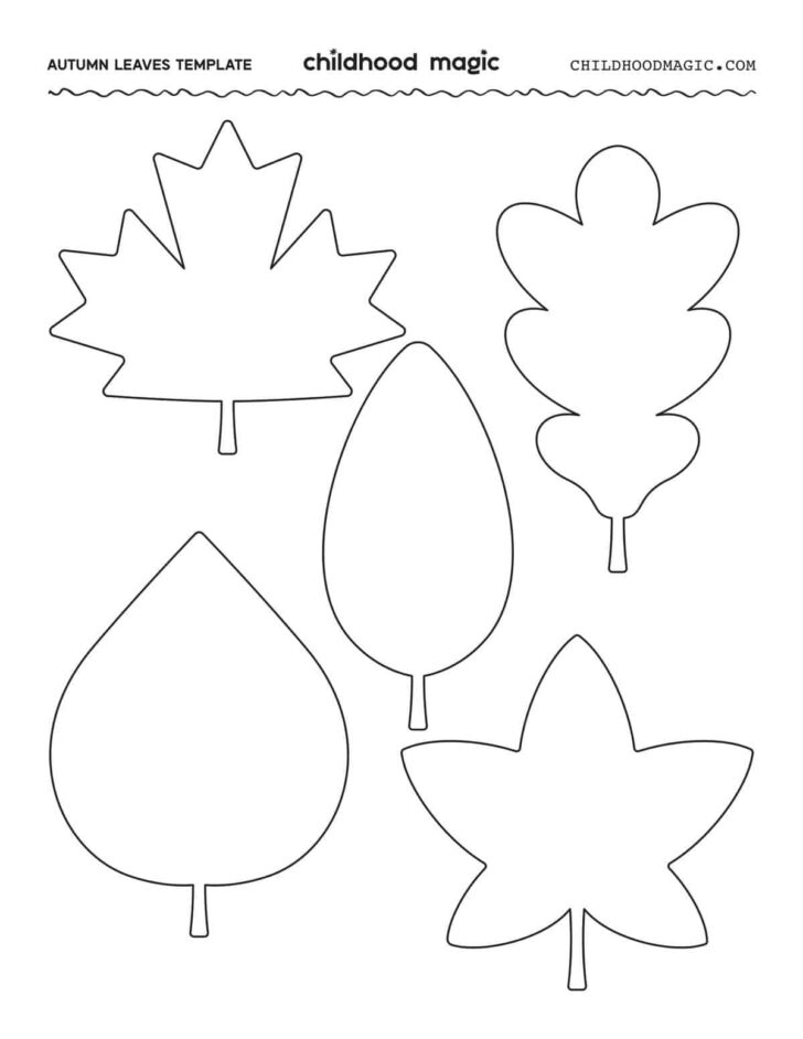 Printable Fall Leaves to Cut Out