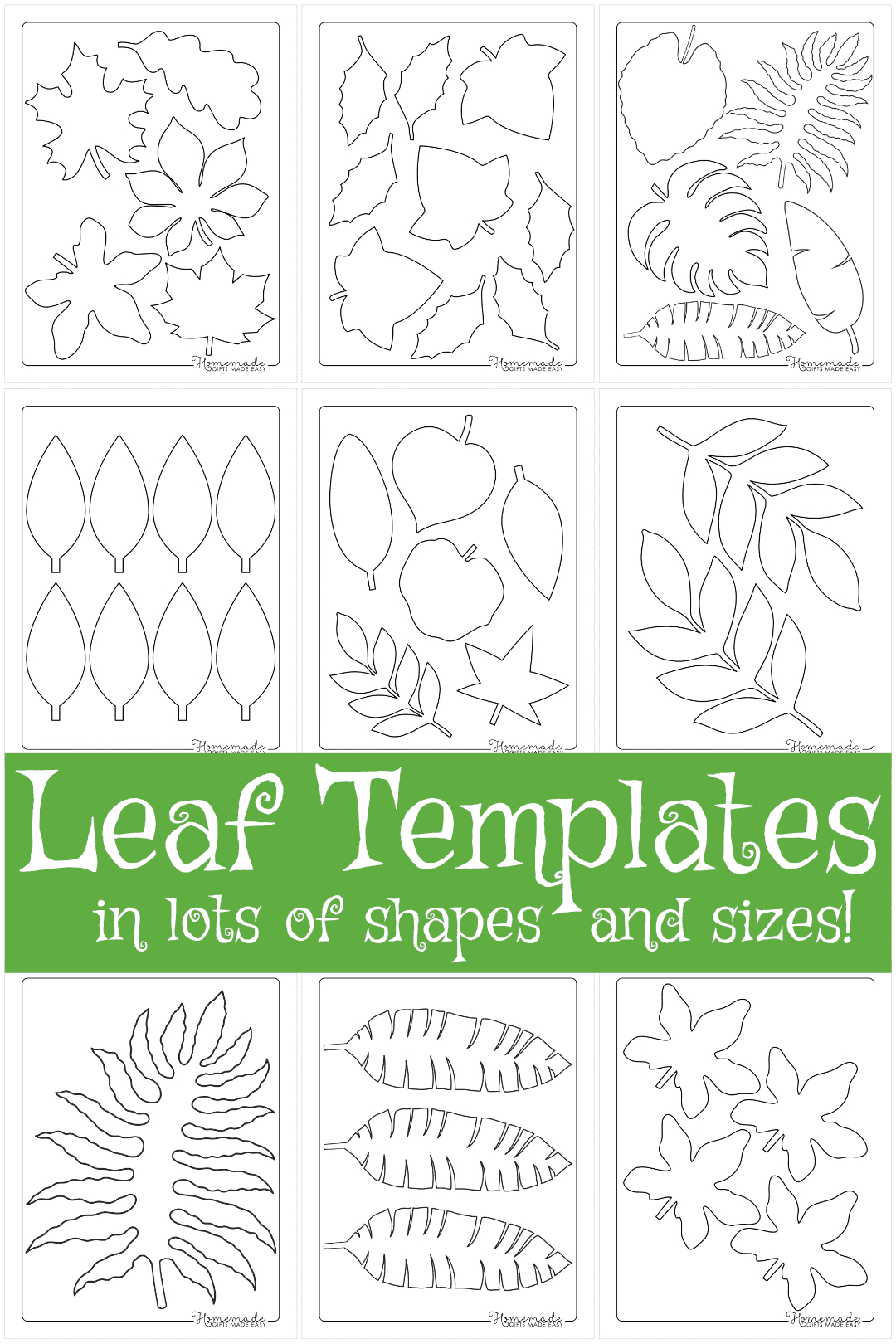 Leaf Template | Free Printable Leaf Outlines For Kids inside Printable Jungle Leaf Template