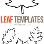 Leaf Template | Free Printable Leaf Outlines   One Little Project Throughout Fall Leaves Printable Black And White