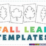 Leaf Template (Free Printables)   Superstar Worksheets In Free Printable Big Fall Leaves Cutouts