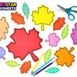 Leaf Template (Free Printables)   Superstar Worksheets Intended For Colored Leaf Template Printable