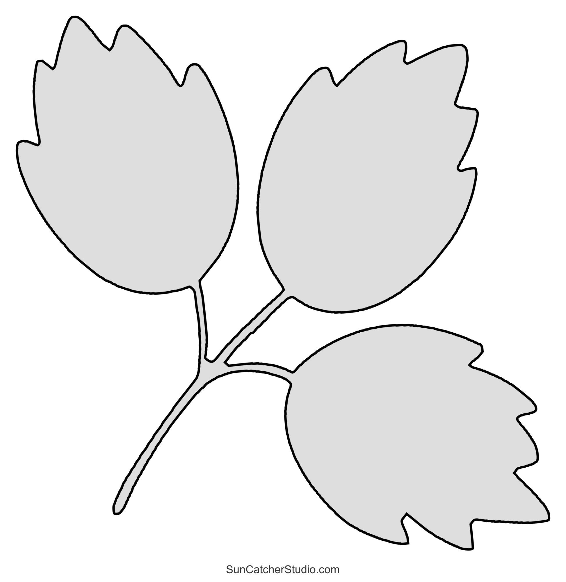 Leaf Templates (Free Printable Leaf Patterns And Outlines) – Free throughout Printable Ivy Leaf Template