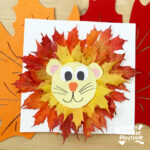 Lion Leaf Craft   Happy Toddler Playtime Inside Lion Leaf Craft With Printable Template